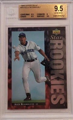 1994 Upper Deck (Star Rookie) - Alex Rodriguez #24 BGS 9.5 GEM-MINT - Image 1 of 2