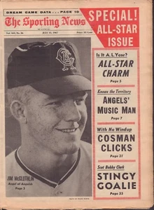 The Sporting News Magazine July 15 1967 Jim McGlothlin 091117jhsn4 - Imagen 1 de 1