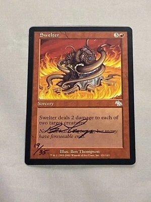 MTG Swelter Artist Proof and Signature Signed Thompson - Image 1 of 2