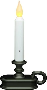 Fpc1215a Battery Operated 9 Inch Window Candle With Amber Flame And Dusk To Dawn - Picture 1 of 2