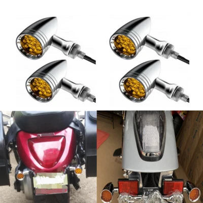 For Harley Davidson Dyna Electra Glide Motorcycle LED Turn Signal Blinker Lights - Image 1 of 4