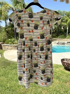 Din Grogu Baby Yoda Girls Dress ~ Spill The Tea ~ 3XL 7-8T - Picture 1 of 7