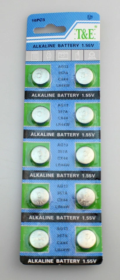10pcs Battery for PENTAX K-1000, K1000SE, K2, KM, ME, MG, MV, MX, - Image 1 of 1