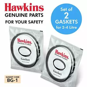HAWKINS Rubber Gasket Sealing Ring for Pressure Cookers 2 to 4 Liter- (Set of 2) - Picture 1 of 4