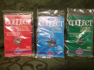 3er Set Hallmark 25th Anniversary Collector Pins 1998 Neu im Paket  - Bild 1 von 5