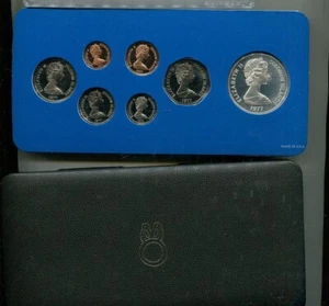 1977 SOLOMON ISLANDS 7 COIN PROOF ORGINAL GOVERNMENT SET 1765T - Picture 1 of 1