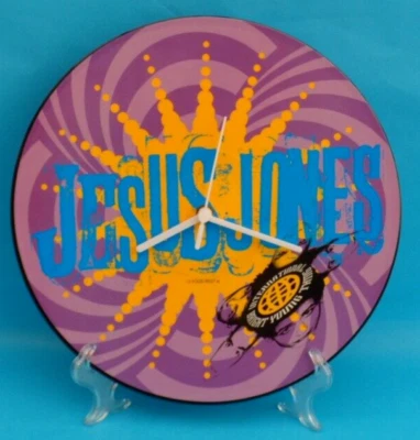 JESUS JONES CLOCK Vinyl Record Upcycled Picture Disc 12P007 Wall CLOCK Size 12". - Image 1 of 4