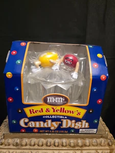 M&M Sammlerstück Bonboniere rote und gelbe Figuren - Bild 1 von 4