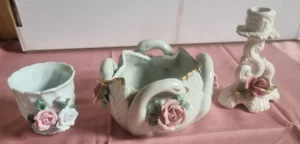 Keramik Porzelan Tasse Vase Kerzenständer - Bild 1 von 6