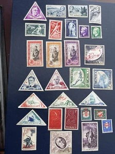 MONACO 1946- 1955 29 Mints Stamps, See Photos For Condition - Picture 1 of 12