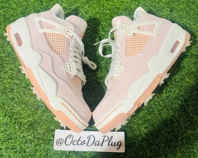 Nike Air Jordan 4 Retro IV Seersucker golfe rosa masculino tamanhos CZ2439-101 - Imagem 1 de 4