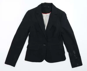New Look Womens Black Polyester Blend Suit Jacket Size 10 - Picture 1 of 12