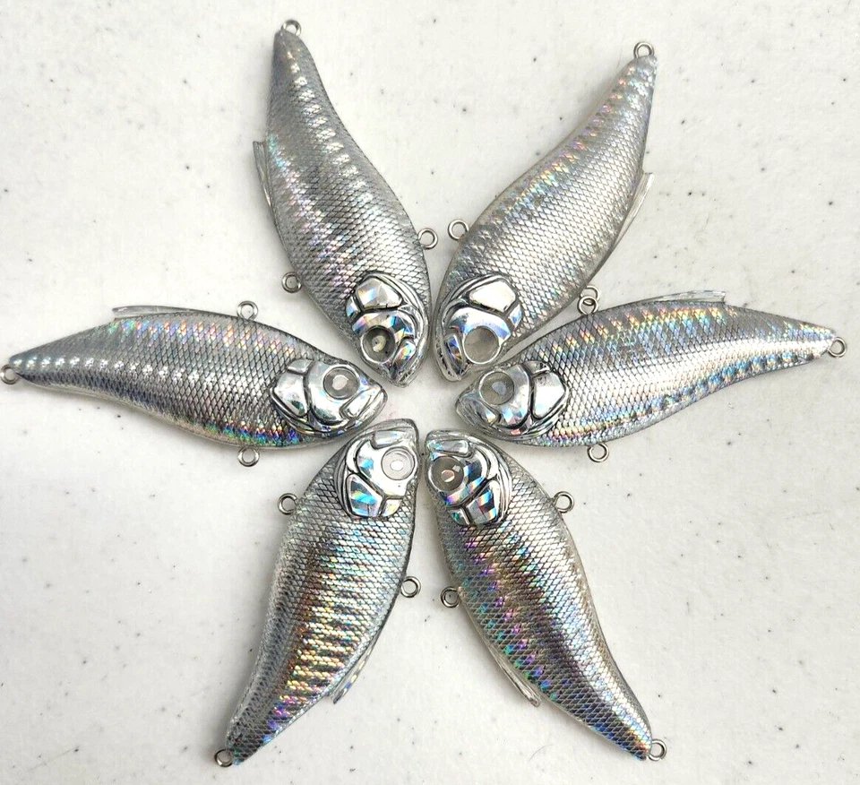 SHAD Fishing Jigging Casting Lead Slab Spoon 6-Lures 3"x0.5oz Fresh Saltwater - Image 1 of 1