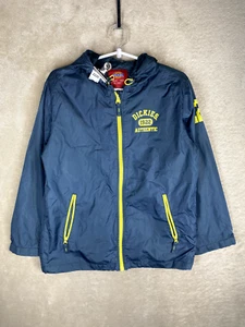 Vintage Dickies Windbreaker Jackets Size XL Boys Green Blue Logo Long Sleeve - Picture 1 of 12