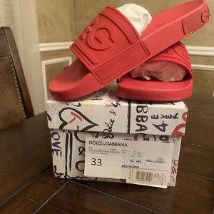 DOLCE&GABBANA Saint Barth Rubber Pool Slides US Sz. 11 - Picture 1 of 6
