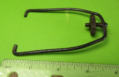 1920-1950's AC Carburant Mécanique Pompe Verre Bol Pince 4 " Grand X 2 1/2 " W - Photo 1/3