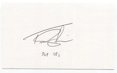 Tom Goodwin Signed 3 x 5 Index Card Autographed 1991 Los Angeles Dodgers MLB - Image 1 of 2