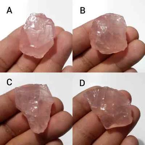 Beautiful Amazing Pink Rose Quartz Rough Loose Gemstone For Making Jewelry - Picture 1 of 13