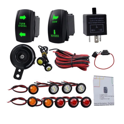 Kit de luz LED legal de rua ATV UTV sinal de seta buzina para Polaris Can Am Honda· - Imagem 1 de 4