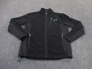 Mountain Hard Wear Jacket Men L Black Fleece Outdoors Hiking Workwear Logo Adult - Picture 1 of 11