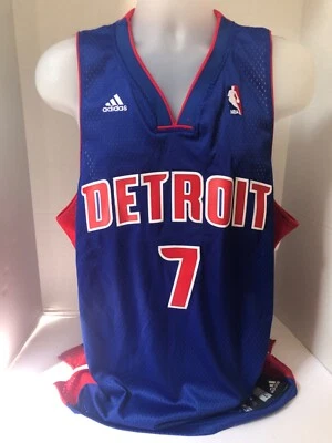 Ben Gordon Detroit Pistons Jersey Adidas Mens Large New With Tags Autographed - Image 1 of 4