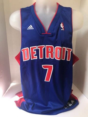 Ben Gordon Detroit Pistons Jersey Adidas Mens Large New With Tags Autographed Cover