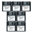 Akai S5000 / S6000 Seven Floppy Disks Synths 6 8M Pr1050