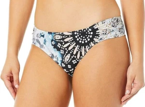 Kenneth Cole Damen-Bikiniunterteil seitlich gekräuselt Hipster, blau quer athlantisch, L - Bild 1 von 2