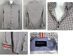Camisa Robert Graham Granate Mujer Talla Grande Ajuste A Medida Conocimiento Sabiduría Verdad - Imagen 1 de 6