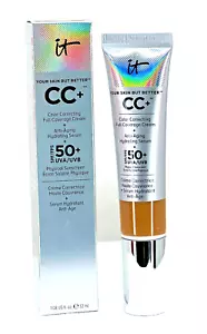 IT cosmetics Your Skin But Better CC+ Full Coverage Cream -1.08oz ~ #Rich - SALE - Picture 1 of 5