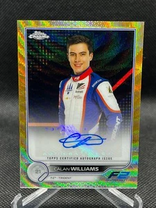 2022 Topps Chrom Formel 1 Calan Williams Goldwellenrefraktor Auto 43/50 F2 - Bild 1 von 2