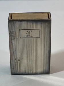 VINTAGE STERLINGSILBER WASSER STREICHHOLZSCHACHTEL STREICHHÖLZER  - Bild 1 von 5