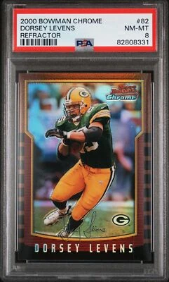 2000 BOWMAN CHROME REFRACTOR #82 DORSEY LEVENS PSA 8 - Image 1 of 2