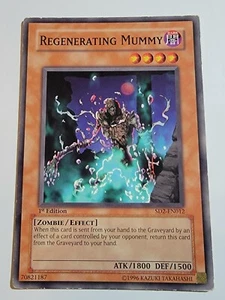 Yugioh Regenerating Mummy - SD2-EN012 Common 1st Edition - Picture 1 of 1