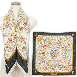 Hermes "Pierres d'Orient et d'Occident" Carre 90 Silk 100% Scarf Vintage Cleaned - Picture 1 of 24