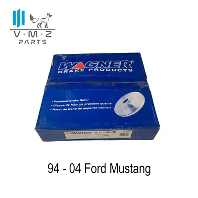 94-04 Ford Mustang Rotor de freno delantero Wagner BD125405E negro E-Coat Foto 1 de 4