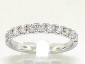 Memory Brillant Ring 585 Weißgold 14Kt Gold 11 Brillanten 0,52ct Wesselton Si - Bild 1 von 6