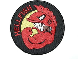 🔥3.5" The Simpsons TV Show Cartoon FIGHTING HELLFISH Iron-on Patch! Abe Simpson - Picture 1 of 8