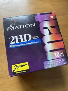 New Imation Diskettes 2 HD MAC formatted Box of 9 Opened Free UK Post with label - Picture 1 of 5