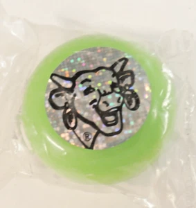Lachender Kuh Käse Werbeartikel Yo-Yo grün in Originalverpackung 1 3/4 Zoll - Bild 1 von 4