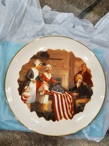 Collector Plate/First Stars and Stripes 1777/By John Ward Dunsmore/Ridgewood - Picture 1 of 3
