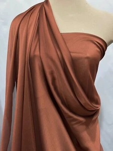 CHIFFON TWO TONED FABRIC SHEER RUST A82 .. S0FT / FLOWING, BRIDESMAID, FORMAL - Picture 1 of 11