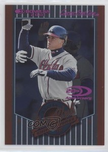2001 Donruss Fan Club Stat Line Career /204 Chipper Jones #204 HOF