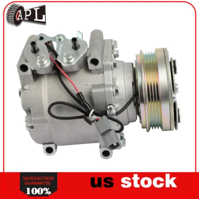 AC A/C Compressor And Clutch Fits Honda Civic / Civic del Sol 1.5L 1.6L 1993 - Image 1 of 4