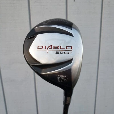 Callaway Diablo Edge Tour 15° 3 Fairway Wood Stiff Flex Stock Shaft  Good - Image 1 of 4