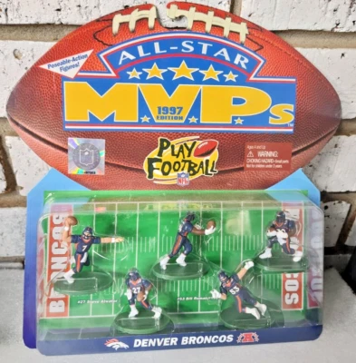 Denver Broncos All Star MVP Edición 1997 NFL Jugar Fútbol 5 Figuras Posables Foto 1 de 4