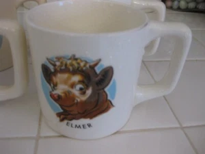 Rare Vintage 1950’s Elsie the Cow Elmer- Coffee Mug Cup by The Borden Co. - Picture 1 of 6