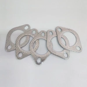 5Pcs Car 2 Bolt High Temp Exhaust Gaskets Flange 2.5inch Cylinder Head Gaskets - Picture 1 of 12