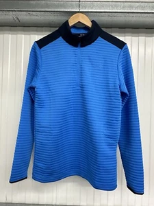 Under Armour Cold Gear Half Zip Sports Top, Blue, X-Small, NEW - Picture 1 of 5