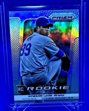 2013 Prizm Hyun Jin Ryu SILVER REFRACTOR Rookie RC Card #202 Cy Young? ON FIRE!!